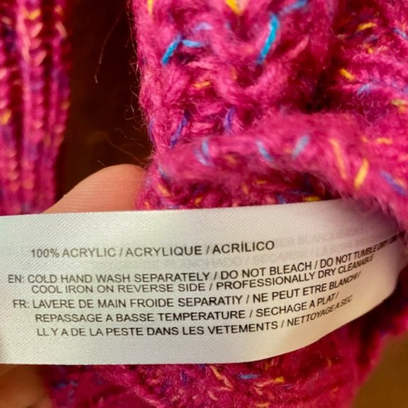 Band Of Gypsies Pink Multi-Color Sweater - Picture 5 of 5